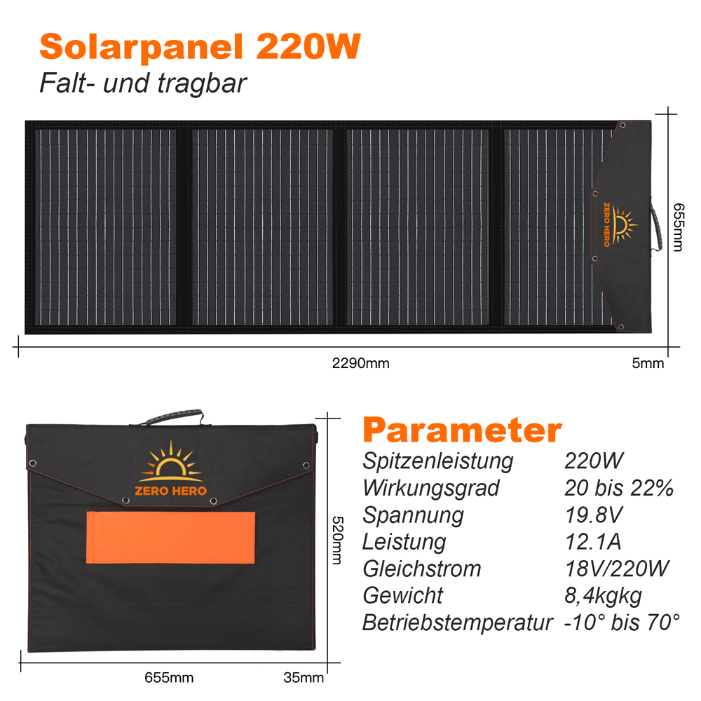 Solarpanel 220 W